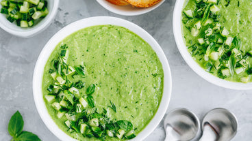 Gracious Living Creamy Pineapple Cilantro Soup