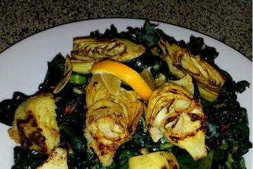 Marinated and Grilled Artichoke Hearts