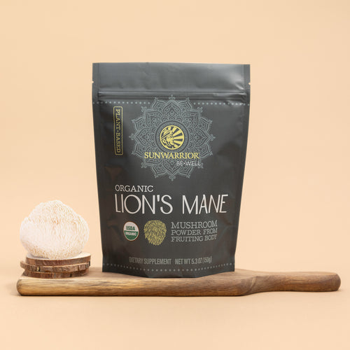 Be•Well Organic Lion's Mane Mushroom Powder Offer Special Sunwarrior   