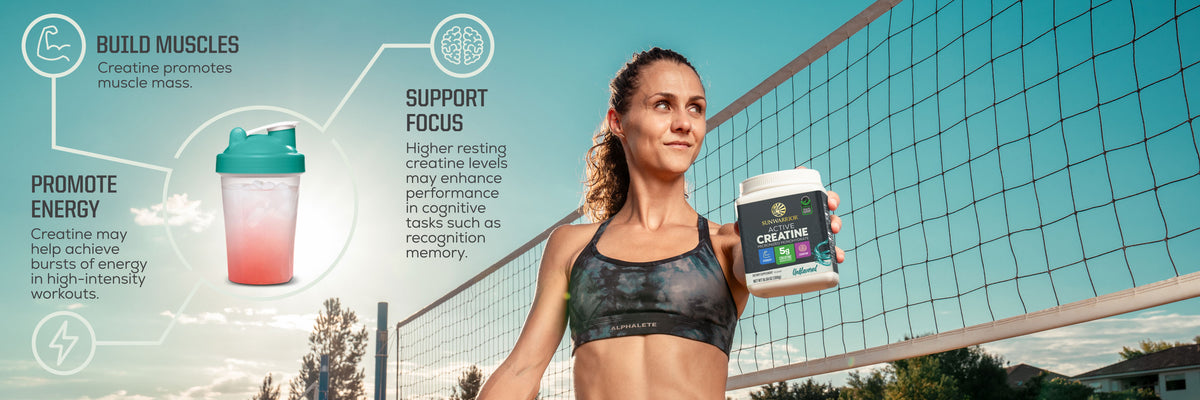Active Creatine 30 Sticks Unflavored - Life style banner image desktop