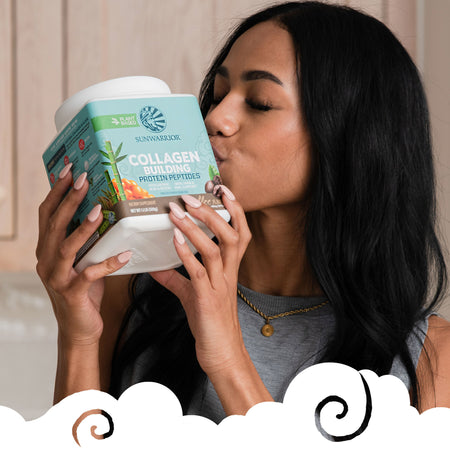 Collagen Building Protein Peptides Coffee + Coffeine Plant-based Protein Sunwarrior