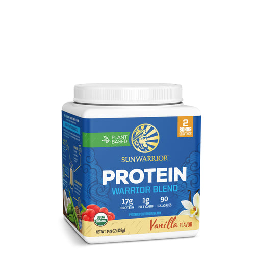WarriorBlend 425g Vanilla ThreeQuarter