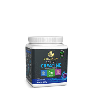 Active Creatine Blue Raspberry Vitamins & Supplements Sunwarrior 50 Servings