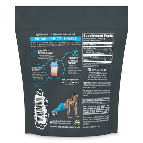 Active Creatine Plus Taurine Vitamins & Supplements Sunwarrior