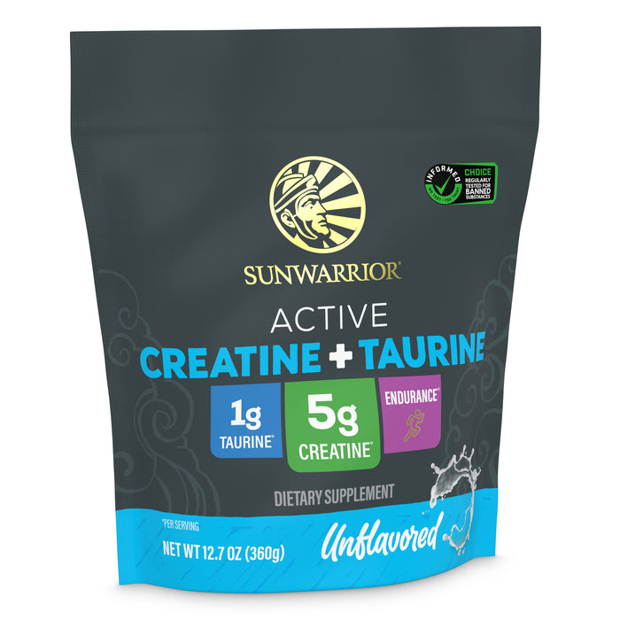 Active Creatine Plus Taurine Vitamins & Supplements Sunwarrior 60 Servings