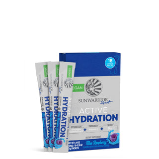 Active Hydration 18 Sticks - Blue Raspberry Vitamins & Supplements Sunwarrior 18 Sticks