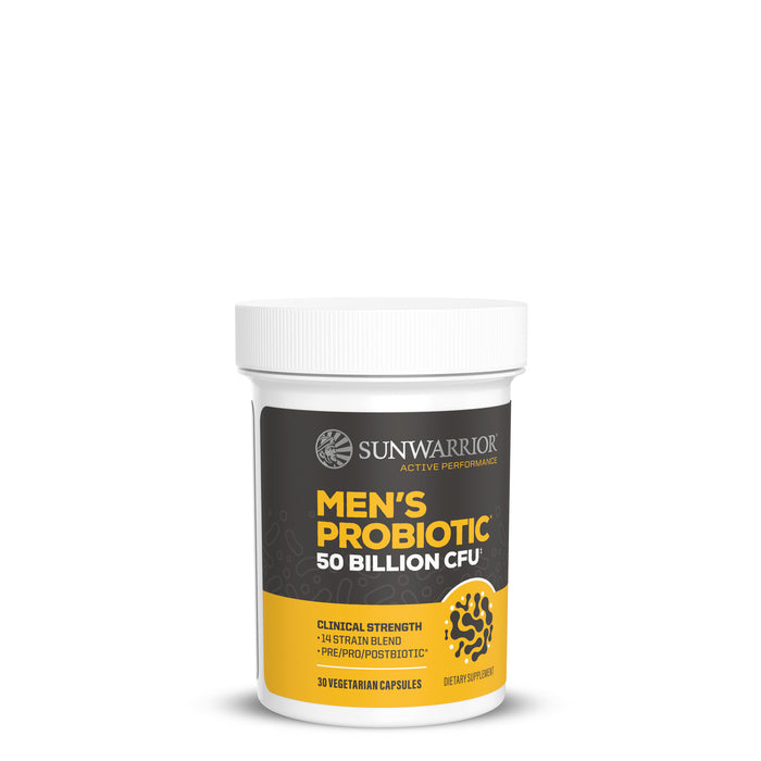 Active Men's Probiotic Capsules Vitamins & Supplements Sunwarrior