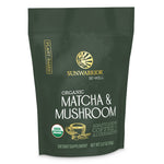 Be•Well Organic Matcha and Mushroom Powder Superfood Supplements Sunwarrior 30 Servings