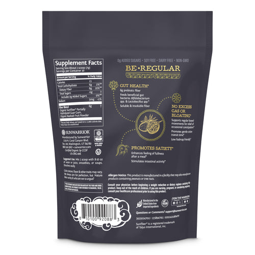 Be.Well PrebioticFiber 210g Pouch Back