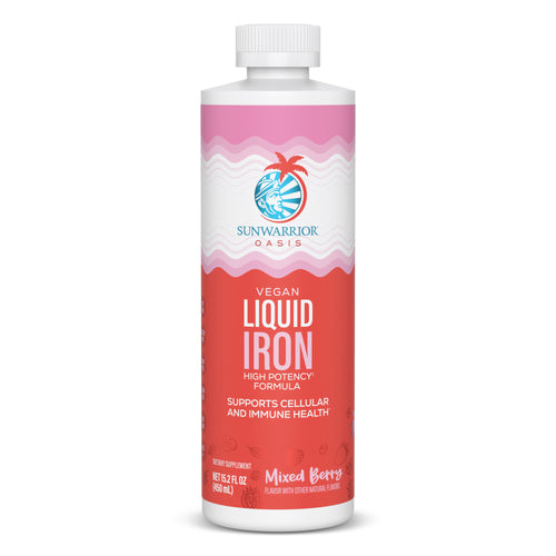 Liquid Iron Supplement Mixed Berry Vitamins & Supplements Sunwarrior 30 Servings