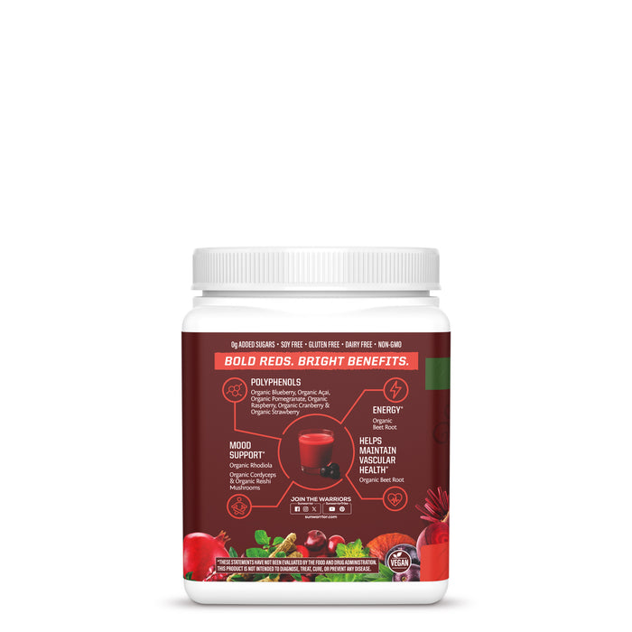 Organic Super Reds Powder Superfood Supplements Sunwarrior