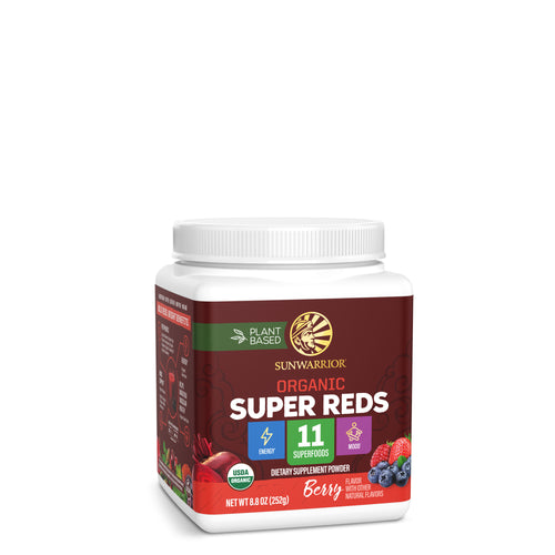 Organic Super Reds Powder Superfood Supplements Sunwarrior 28 Servings