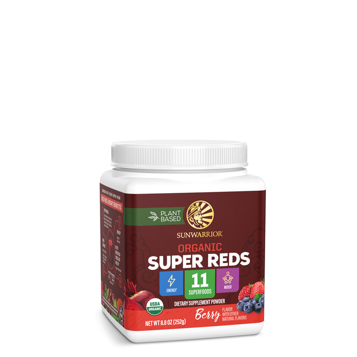 Organic Super Reds Powder Superfood Supplements Sunwarrior 28 Servings