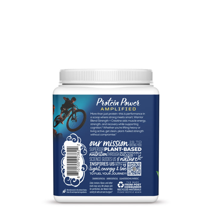 Protein for Strength with 5g Creatine - Warrior Blend Unflavored Plant-based Protein Sunwarrior